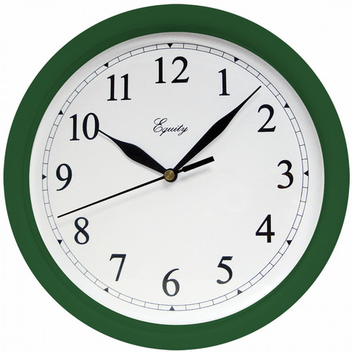 Wall Clock - 10", Hunter Green