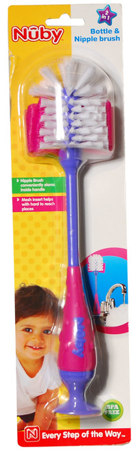 Nuby Bottle & Nipple Brush - Asst