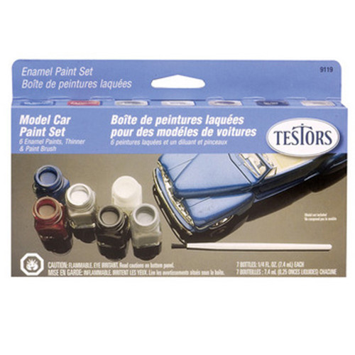 Model Car Enamel Paint Kit