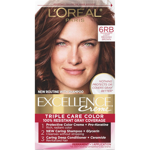 L'Oreal Excellence Creme - 6RB Light Reddish Brown (Warmer)