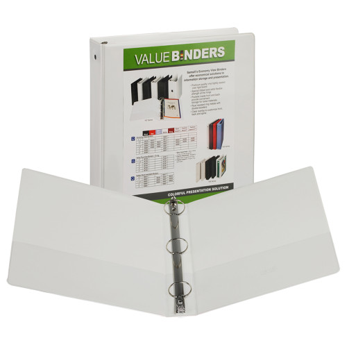 Value View Binder - 1.5", White