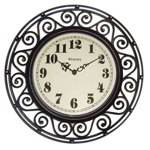 Scroll Frame Wall Clock - 12"
