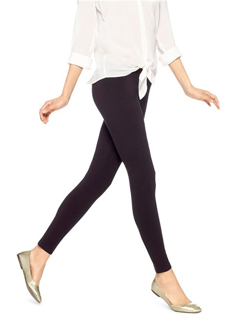 Cotton Leggings - Black, XXL