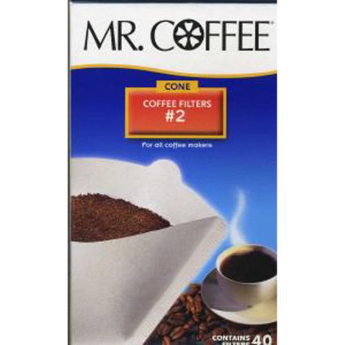Mr. Coffee Filter -  #2 Cone, 4"