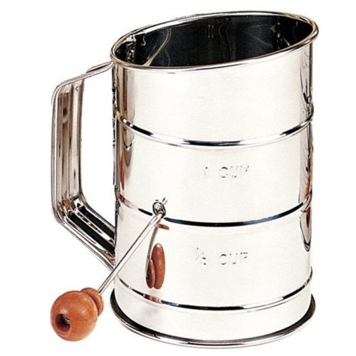 Mrs. Anderson's Crank Handle Sifter - Stainless Steel, 3 cup