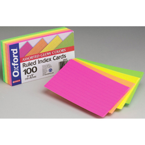 Brites Index Cards - Neon, 3x5"
