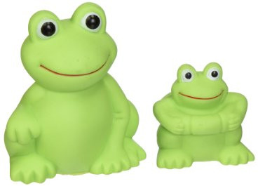 Floating Frog Bath Toys - Green, 2 pk