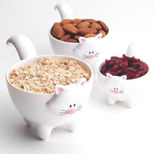 Cat "Meow" Measuring Cups - Asst, 3 pc