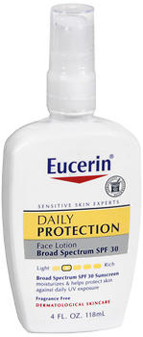 Eucerin Daily Protection Face Lotion Moisturizing SPF 30 - 4 oz
