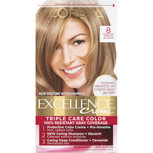 L'Oreal Excellence Creme - 8 Medium Blonde (Natural)