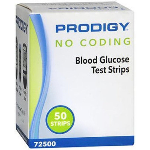 Prodigy No Coding Blood Glucose Test Strips - 50 ct