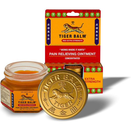 Tiger Balm Pain Relieving Ointment Red Extra Strength - 0.63 oz