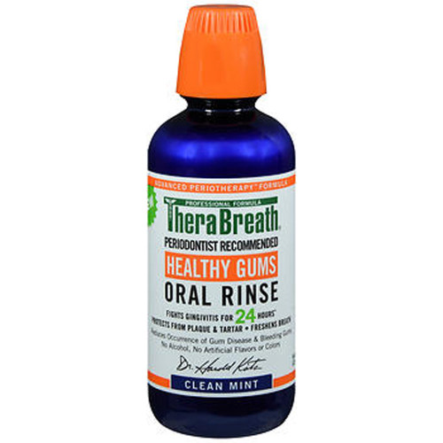 TheraBreath Healthy Gums Oral Rinse Clean Mint - 16 oz TheraBreath Healthy Gums Oral Rinse Clean Mint - 16 oz
