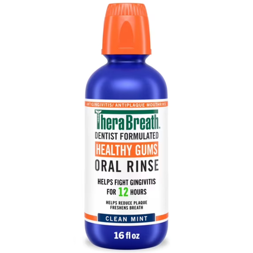 TheraBreath Healthy Gums Oral Rinse Clean Mint - 16 oz