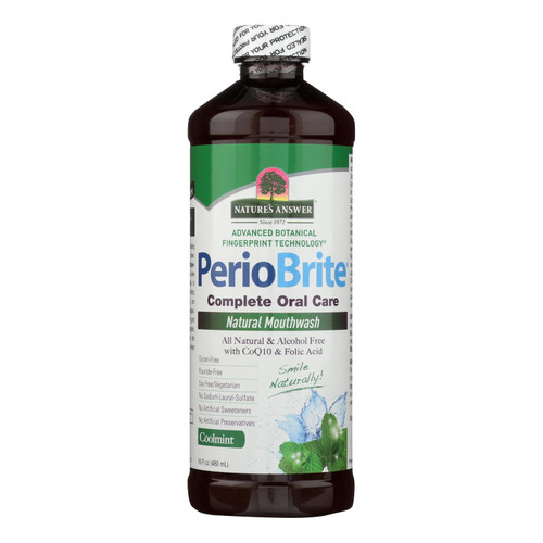 Nature's Answer Periowash Mouthwash Alcohol-free Cool Mint - 16 Fl Oz