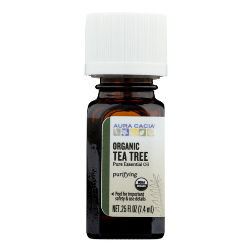 Aura Cacia Organic Essential Oil - Tea Tree - .25 Oz