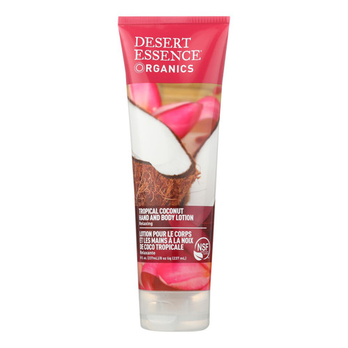 Desert Essence Hand And Body Lotion Tropical Coconut - 8 Fl Oz