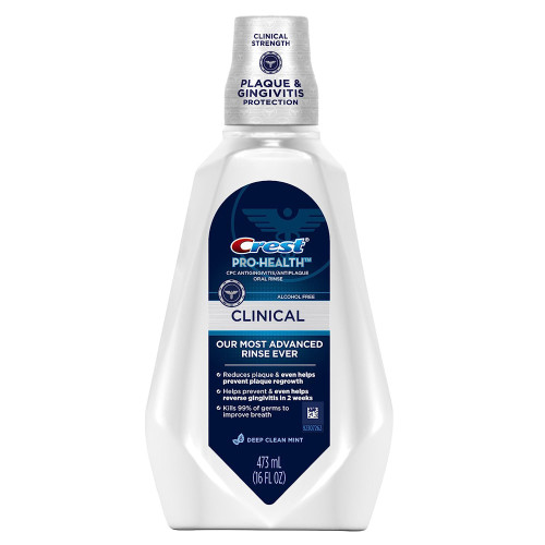 Crest Pro-Health Clinical Oral Rinse Deep Clean Mint - 16 oz