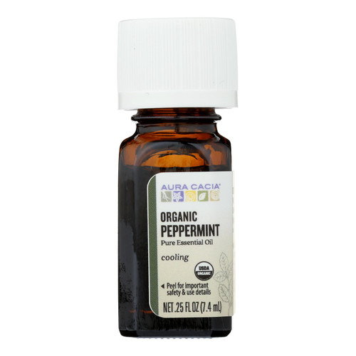 Aura Cacia Organic Peppermint - .25 Oz