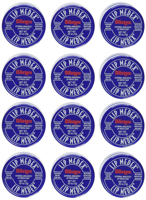Blistex Lip Medex Lip Protectant, Pack of 12 - 0.25 oz