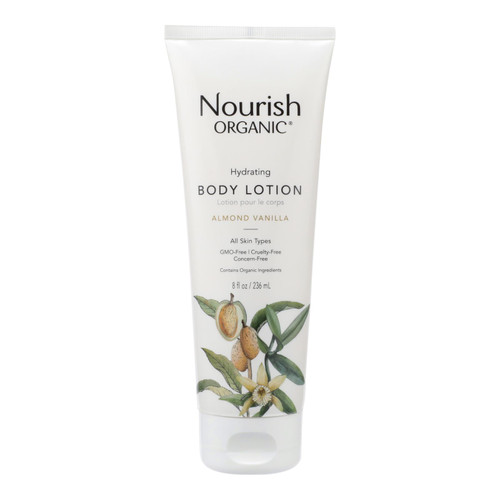 Nourish Organic Body Lotion Almond Vanilla - 8 Fl Oz