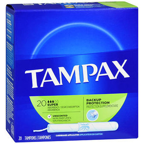 Tampax Tampons Super Absorbency - 20 ct