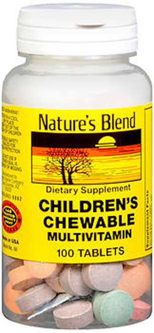 Nature's Blend Children's Chewable Multivitamin - 100 Tablets