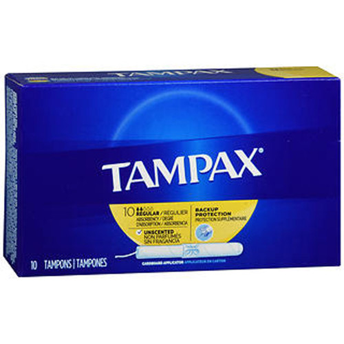 Tampax Tampons Regular Absorbency - 10 ct