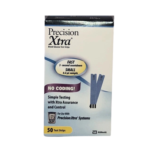 Precision Xtra Blood Glucose Test Strips - 50 ct