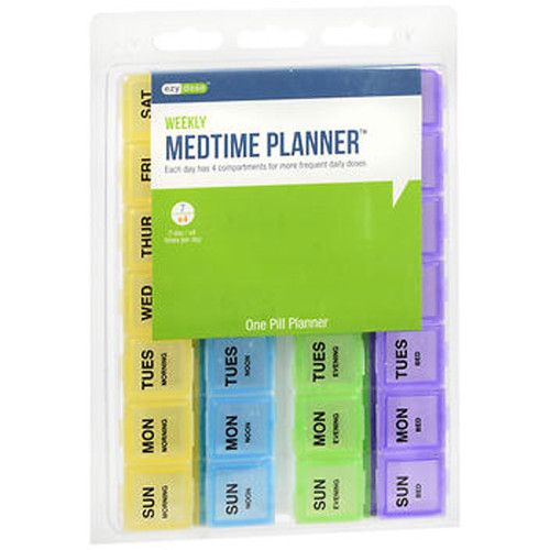 Ezy Dose Weekly Medtime Planner #67169