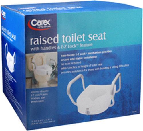 Carex Raised Toilet Seat with Handles