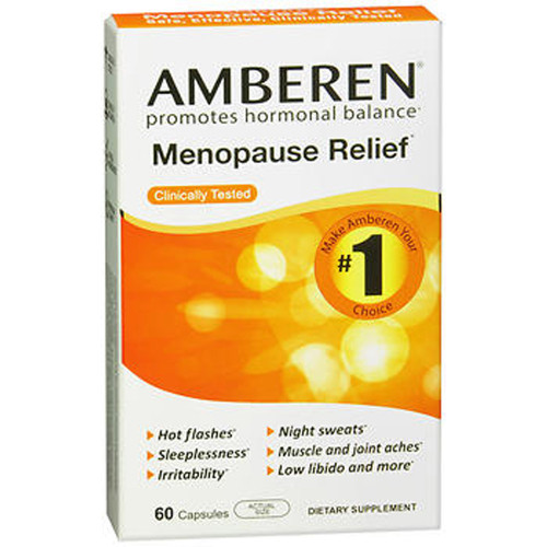 Amberen Menopause Relief Dietary Supplement Capsules - 60 Count