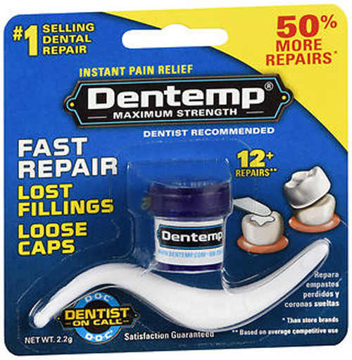 D.O.C. Dentemp Maximum Strength Loose Cap and Lost Filling Repair Set