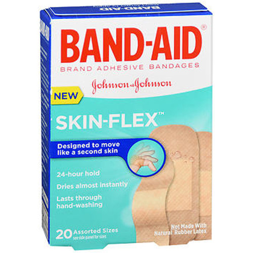 Band-Aid Skin-Flex Bandages Assorted Sizes - 20 ct