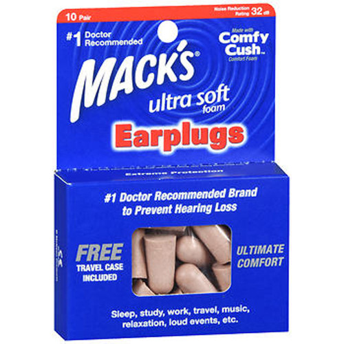 Mack's Ultra Soft Foam Earplugs - 10 Pair