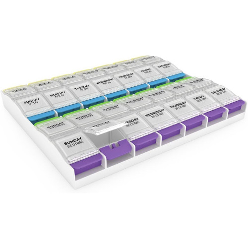 Ezy Dose Push Button Medtime Planner 7 Day XL #367583- 1 Each