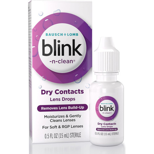Blink-N-Clean Lens Drops For Soft & RGP Lenses - 0.5 oz Blink-N-Clean Lens Drops For Soft & RGP Lenses - 0.5 oz