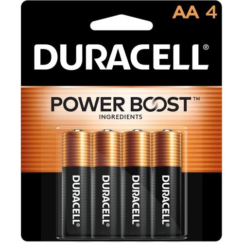 Duracell Coppertop AA Alkaline Batteries 1.5 Volt - 4 ct