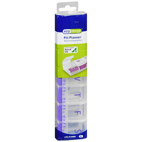 Ezy Dose Weekly Push Button Pill Planner XL 67571