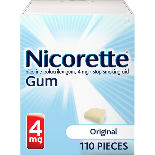 Nicorette Stop Smoking Aid 4 mg Original Gum - 110 ct