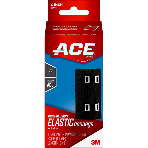 Ace Elastic Bandage, Black, 4 Inch - 1 ea