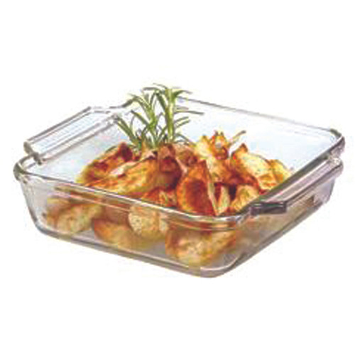 Anchor Hocking Glass Square Cake Dish, 8", 2qt