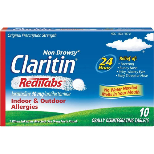 Claritin 24 Hour Indoor & Outdoor Allergy RediTabs - 10 ct