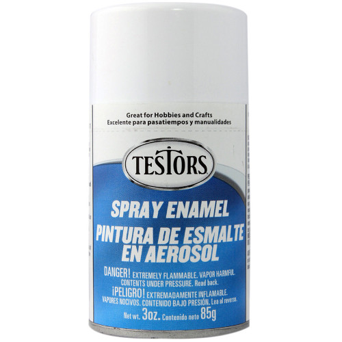 Testors Spray Enamel, Clear - 3 oz