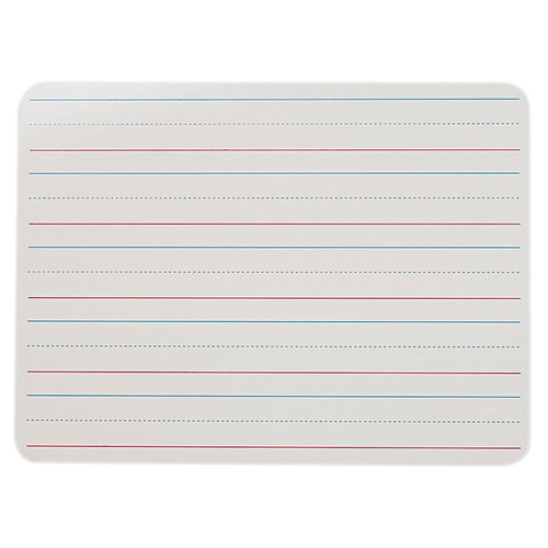FlipSide Products 2- Sided ruled Dry Erase Board, 9" X 12"