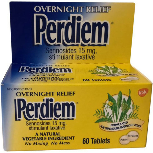 Perdiem Overnight Relief, Pill Formula, Laxative - 60 ea. Perdiem Overnight Relief, Pill Formula, Laxative - 60 ea.