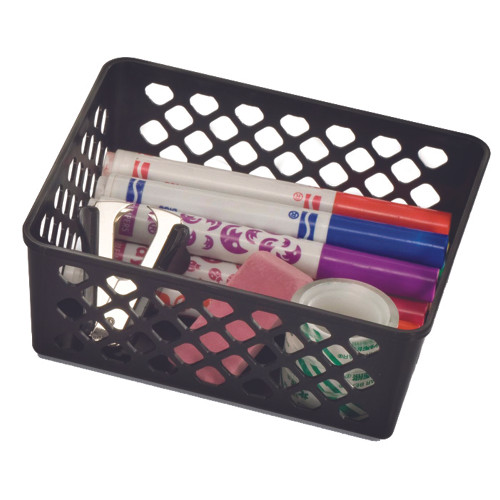 Officemate OIC Achieva Medium Black Supply Basket, 3 ct