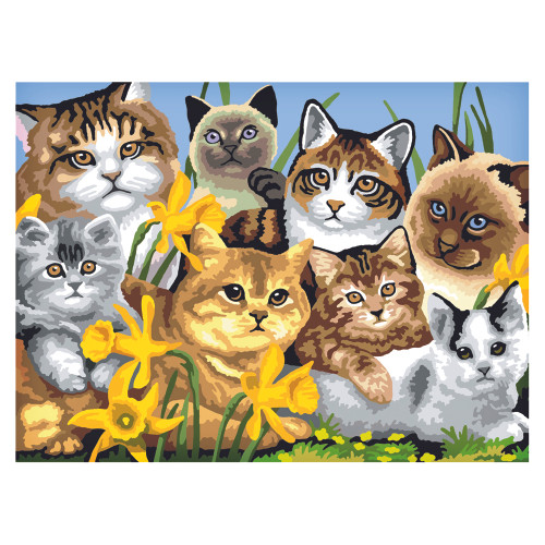Royal & Langnickel Paint by Number Junior Activity Kit - Cats Montage
