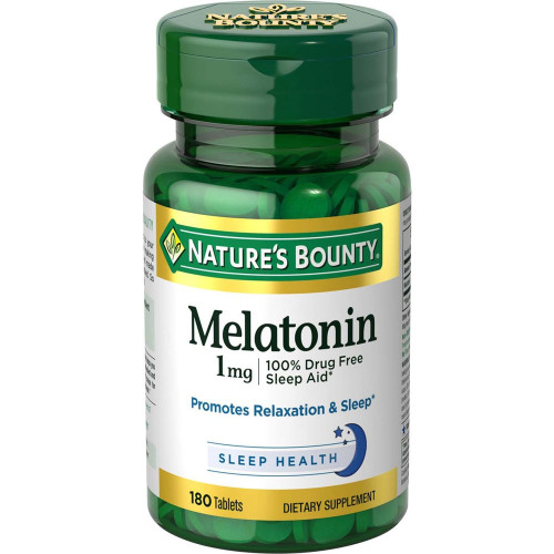 Nature's Bounty Melatonin 1Mg Tablets - 180 Tablets