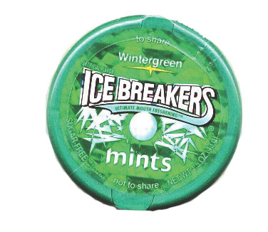 Ice Breaker Sugar Free Wintergreen Breathmints 1.5 oz (Pack of 8)